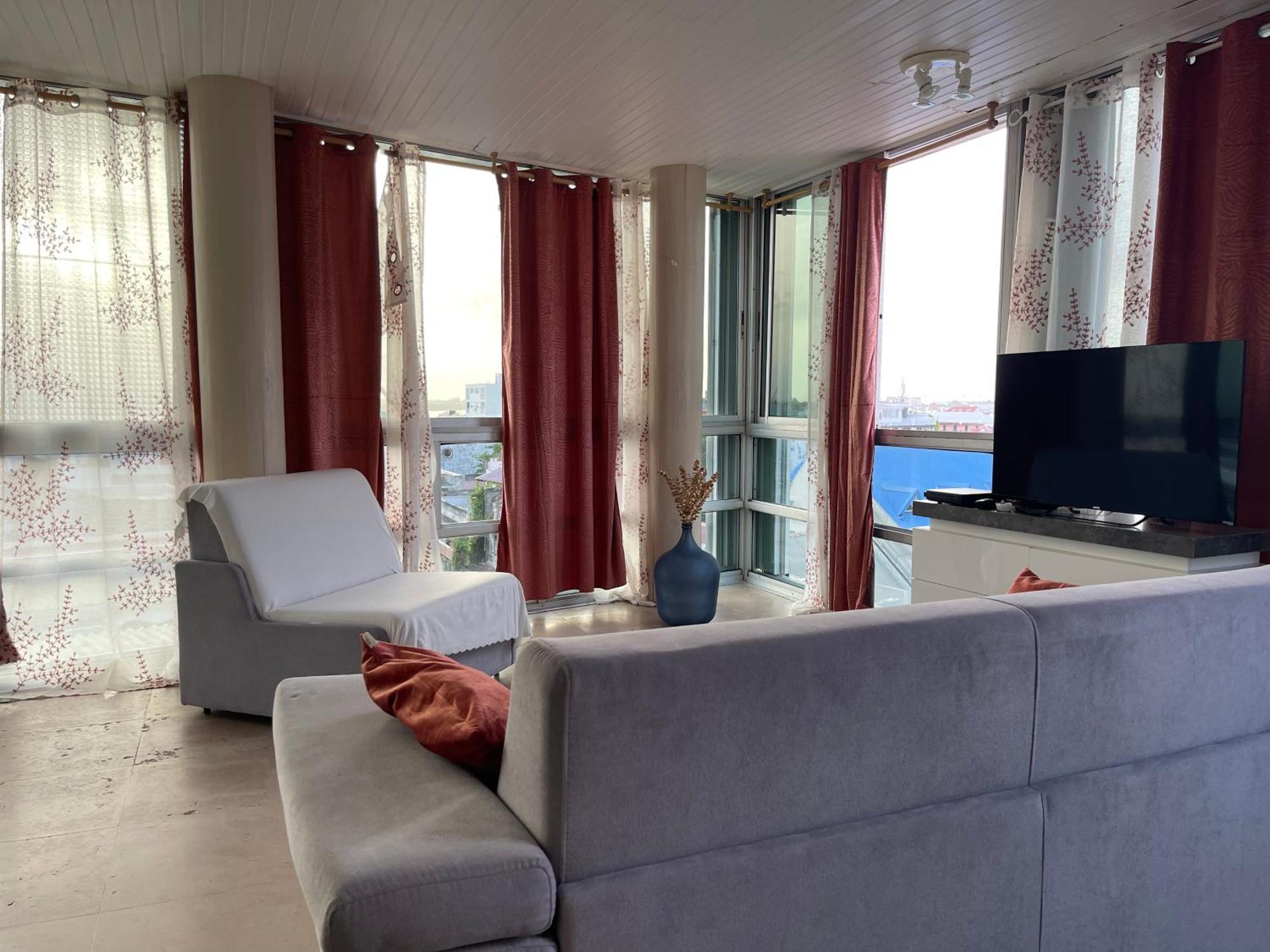 Penthouse Seaside 10 Min Port, Croisiere Et Aeroport Lägenhet Pointe-à-Pitre Exteriör bild